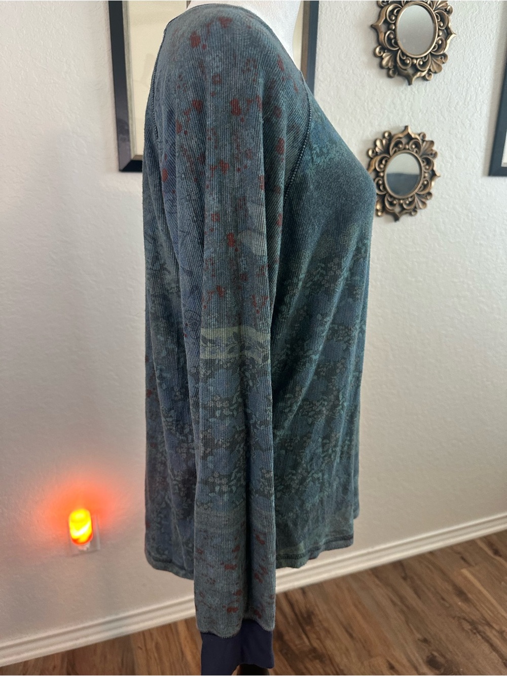 Natural Life Long Sleeved Blue Bohemian Top ✨🦋✨ - Picture 3 of 6